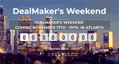 Desktop Screenshot of dealmakersweekend.com